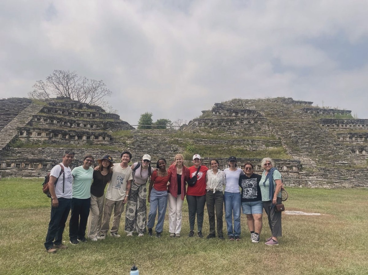 Field study group at a heritage site in Mexico