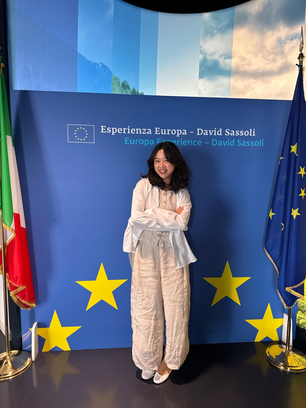 Buzhao Liu during the Italian and Mediterranean geopolitics field course