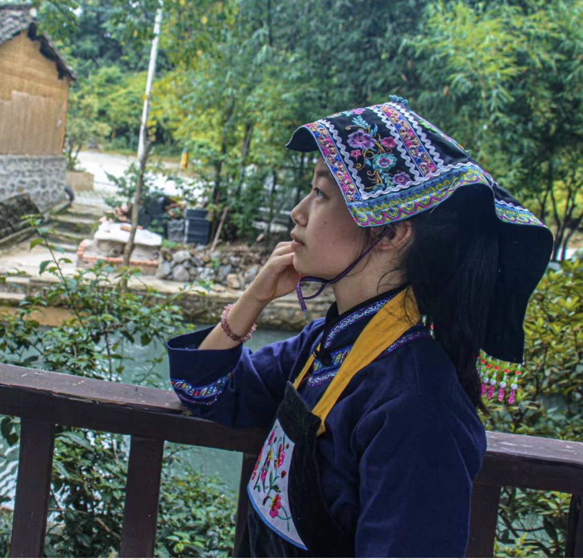 Buzhao Liu during fieldwork on ethnic identity and cultural tourism